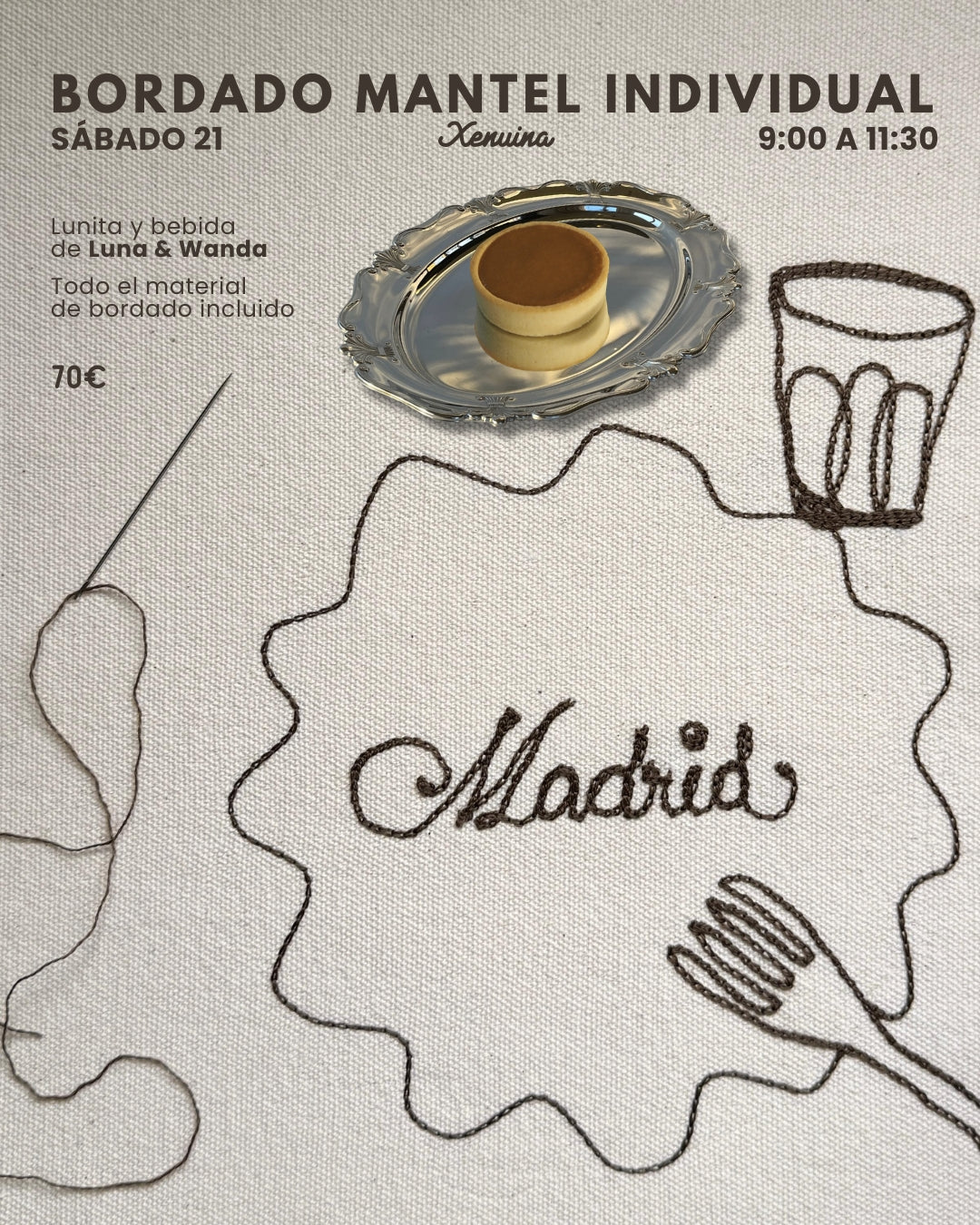 BORDADO MANTEL EN LUNA & WANDA